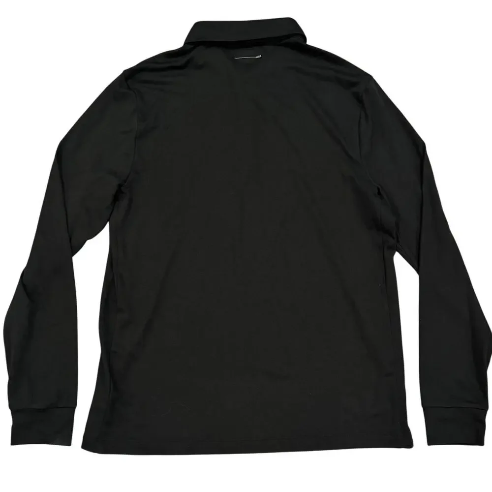 J.Crew Long Sleeve Performance Polo Black L